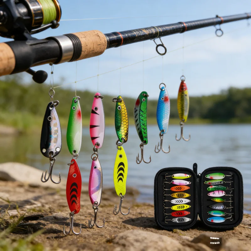 

Набор приманок, 16 блесток, мультикомбинация, искусственная приманка для пресной и соленой воды, универсальная окунь и рыба-мандаринка, специальный новый режим