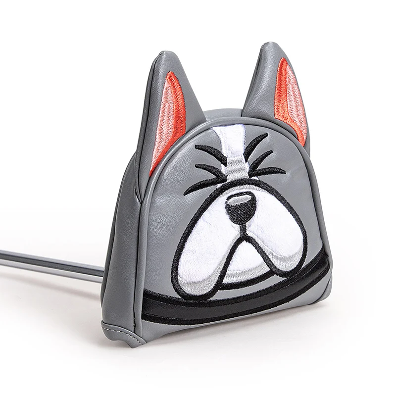 

Playeagle Cute Dog Animal Style Frenchie Golf Club Cover Blade Mallet Putter Headcover Magnetic Closure Synthetic Leather