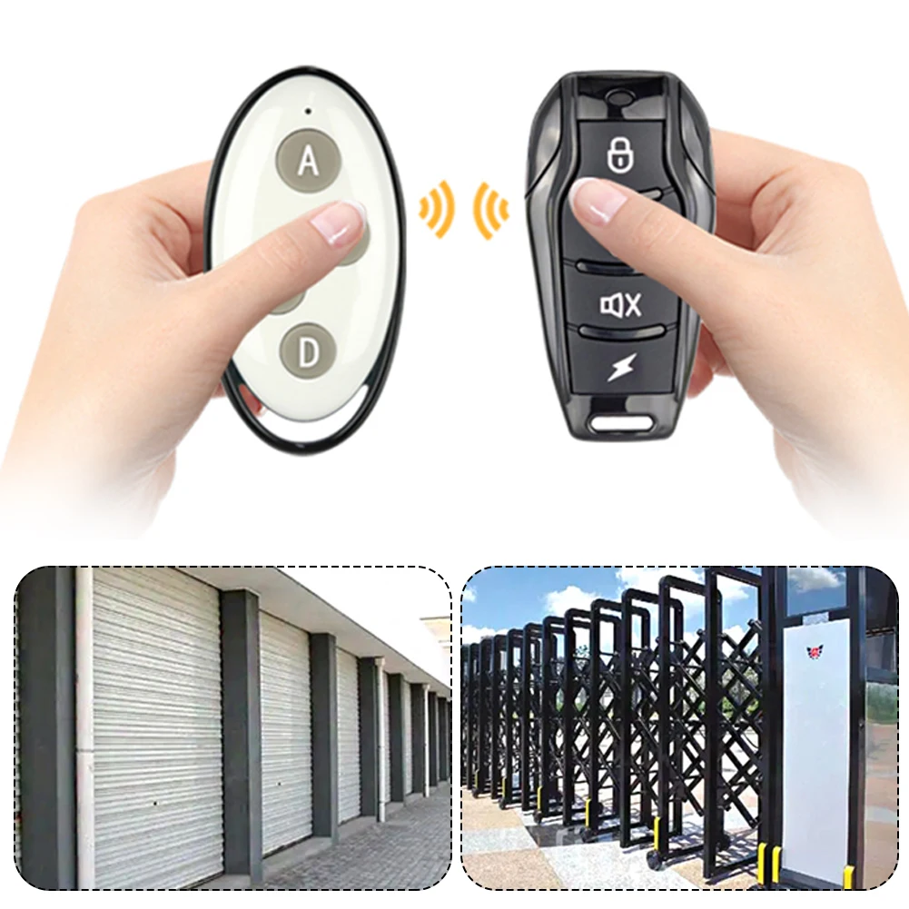 315/433Mhz Cloning Wireless Remote Control Key Fob 4 Button Electronic Gate Remote Control Garage Door Gate Opener