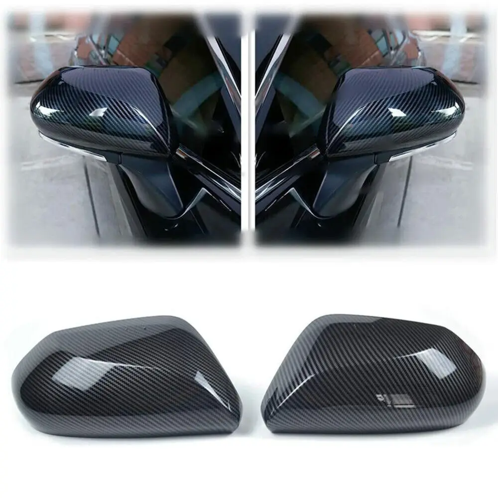

Pair For Toyota Camry 2018-2023 Rearview Side Mirror Cover Wing Cap Exterior Door Rear View Trim Car Decoration Accessories