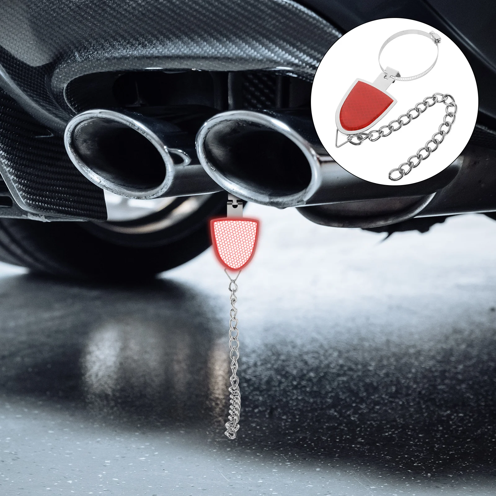 

Car Anti Static Strip Adjustable Metal Reflective Strap For Suv Truck Vehicle Grounding Cable Eliminate Static Electricity