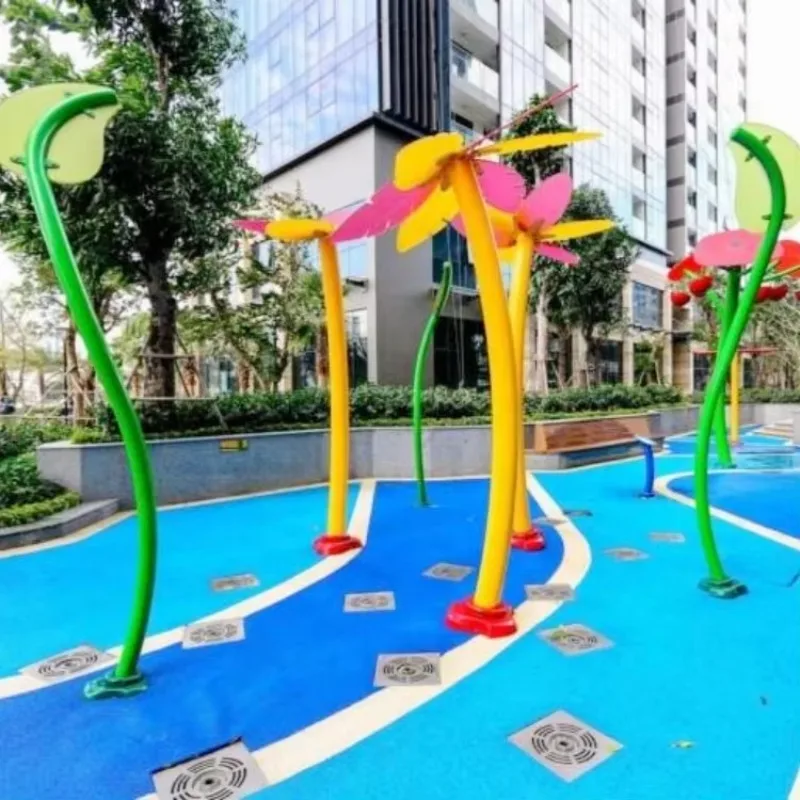 

Aquatic Splash Park Water Play Games Spray Pad Equipmen t