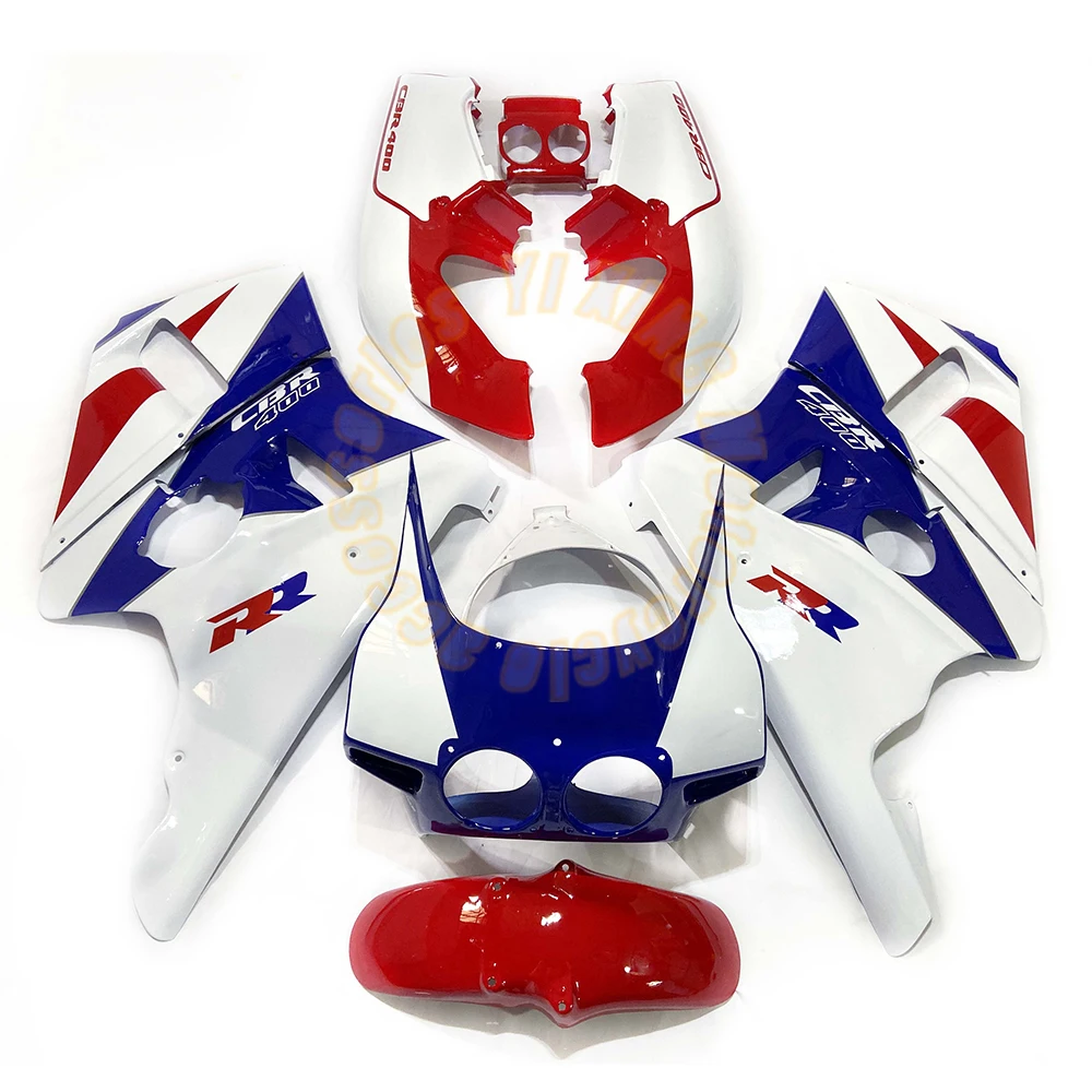 brand new ABS fairings CBR400 CBR 23 issues blue white red bodywork fairing kit cbr400rr 1987 1988