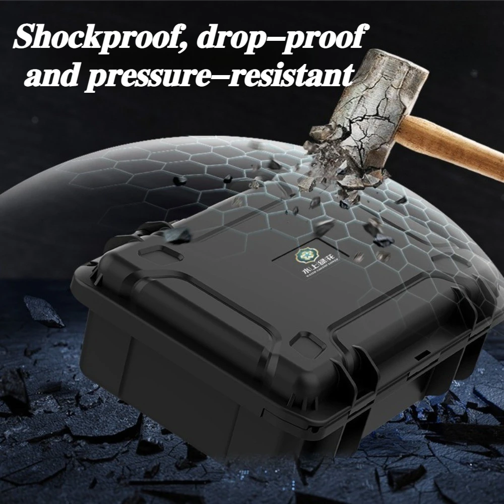 1 PC กันน้ํากล่อง Hard SAFETY Protector Organizer ฮาร์ดแวร์กล่องเครื่องมือแบบพกพาเครื่องมือมัลติฟังก์ชั่นกันกระแทก