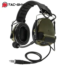 TAC-SKY TSC3 Shooting Headset Can Communicate TSCIII Tactical Headset Hearing Protection Military Airsoft Shooting Headphones