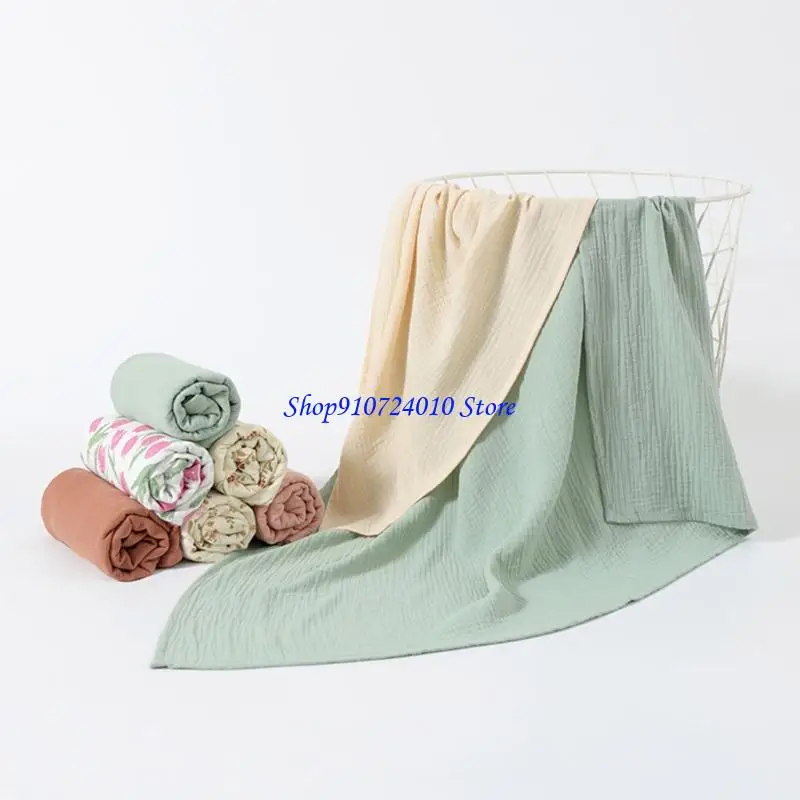 77HD مناشف حمام ناعمة مكونة من طبقتين من الشاش للعناية بالبشرة اللطيفة للرضع والأطفال