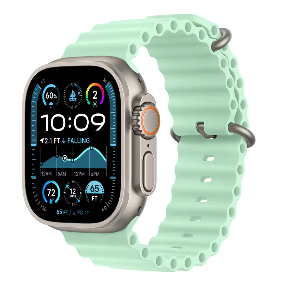 Ocean Strap für Apple Watch Bands Ultra 3 2 49 mm 44 mm 40 mm 41 mm 45 mm 42 mm 46 mm Sportarmband iWatch Serie 11 10 9 8 7 6 5 Se 3