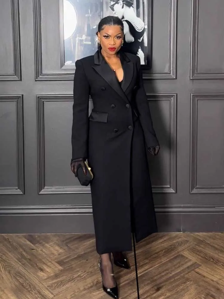 Autumn Winter Clothes Black Dress Long Sleeve Slimming Waist