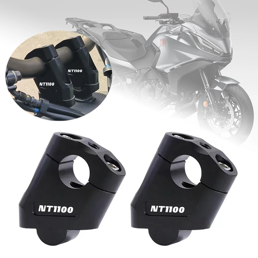 

Motorcycle Handlebar Riser Bar Mount Handle Heightening Clamp Pit Motorbike Accessories For Honda NT1100 NT 1100 2023