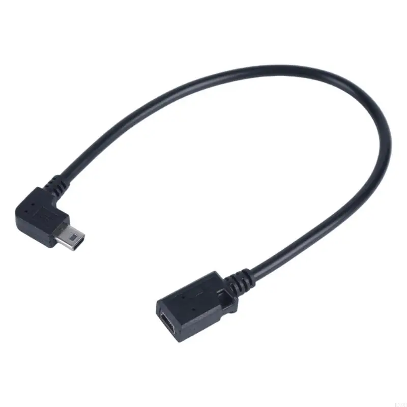  Dustproof Mini USB 5Pin Male to Female Extension Data Power Cable Car Panel