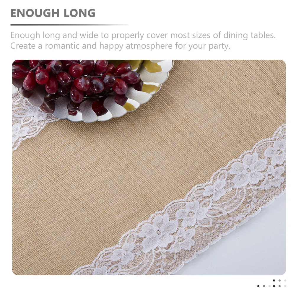 

Lace Table Runner Decorative Festival Wedding Party Linen Table Cover Elegant Dining Rustic Home Tablecloth Party Supplies