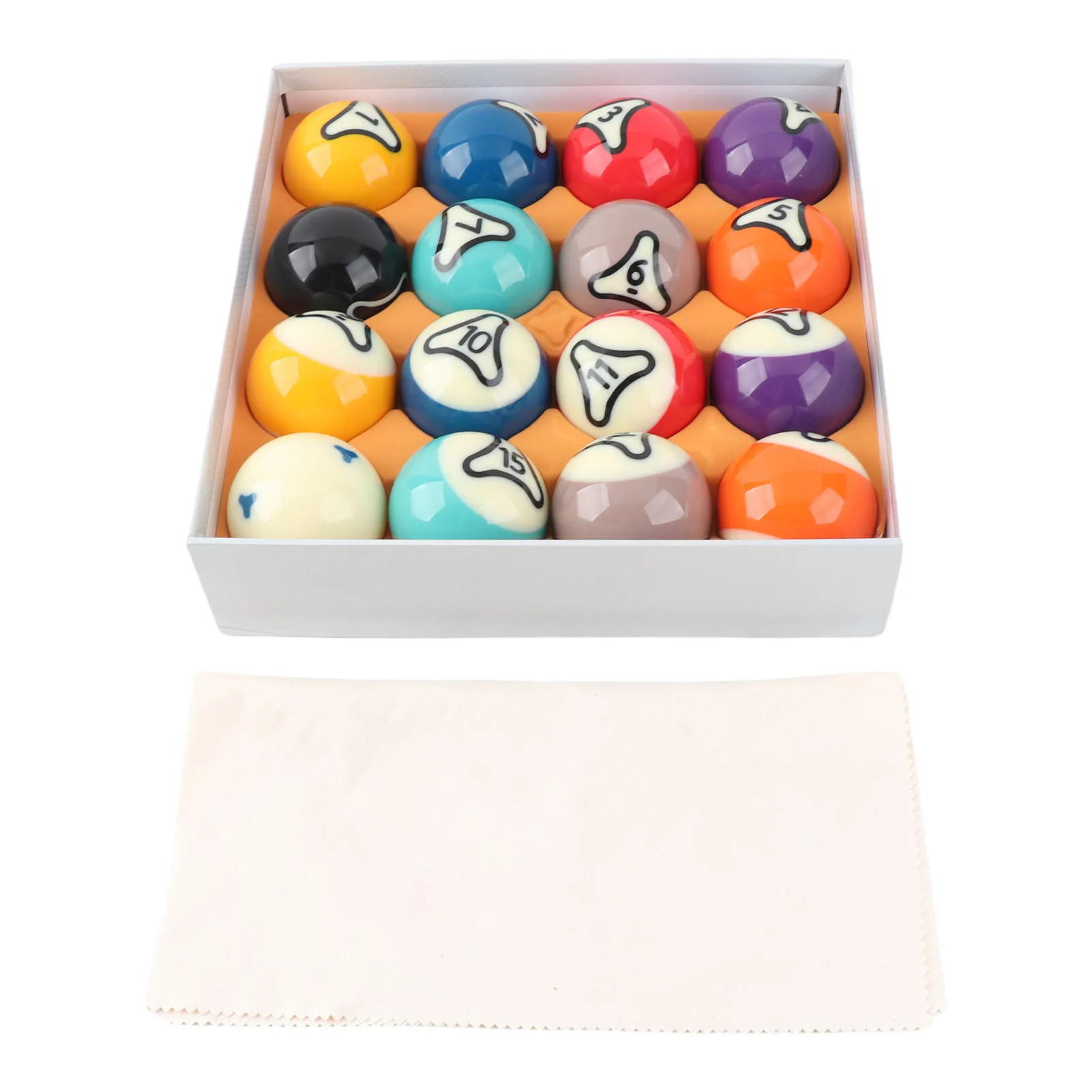 

Billiard Balls Set US Pool Ball Resin 57.2mm Dia for Tournament Practice Pool Balls Pool Ball Set