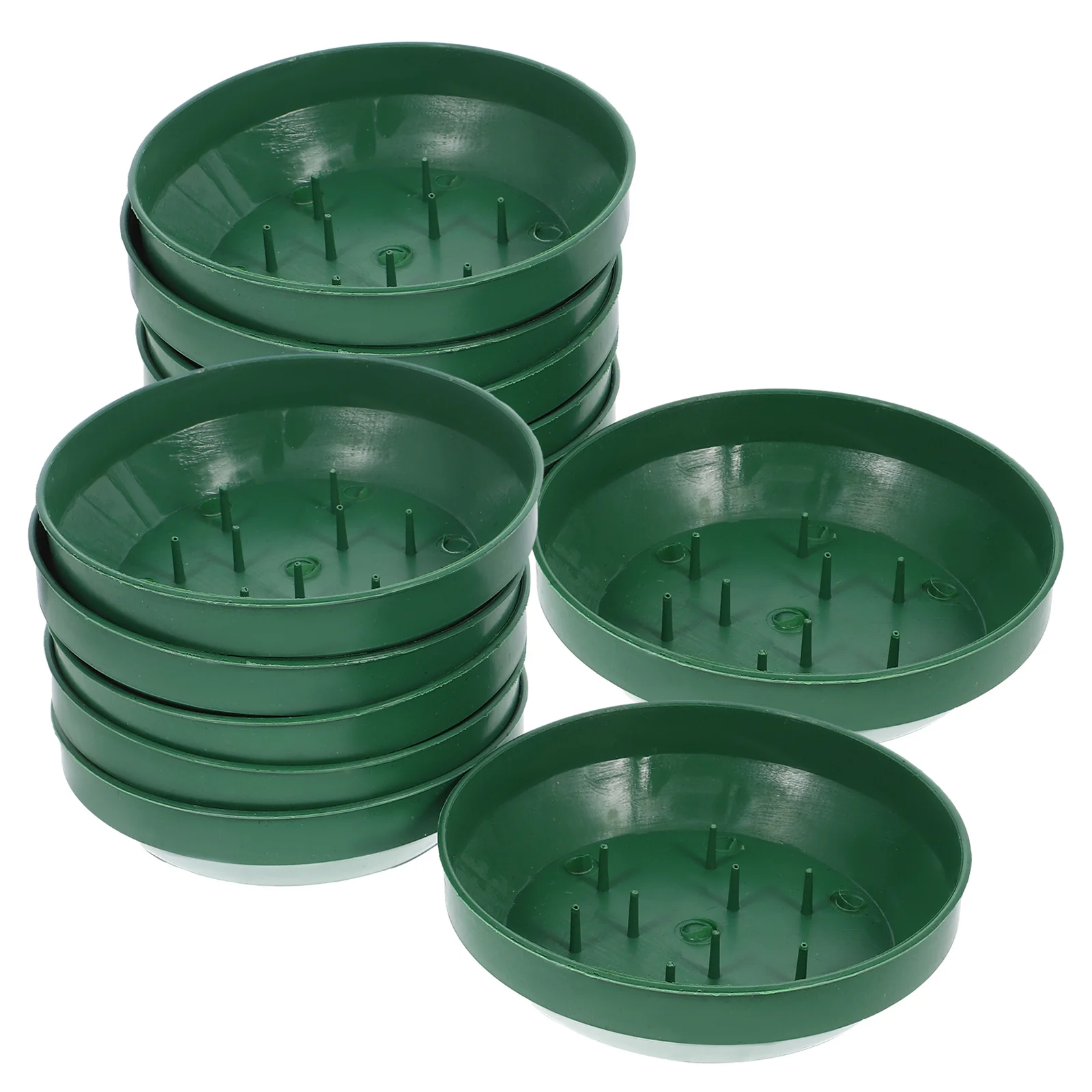 25 قطعة ترتيب الزهور قاعدة صينية أطباق زهور مستديرة بلاستيكية لحفلات الزفاف زخارف مركزية قابلة لإعادة الاستخدام زهرة طازجة