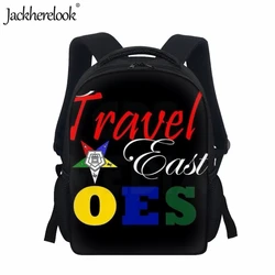 OES Print Kids School Bag New Hot Order of The Eastern Star Design Children's Practical Backpack Casual Travel Book Bags Custom