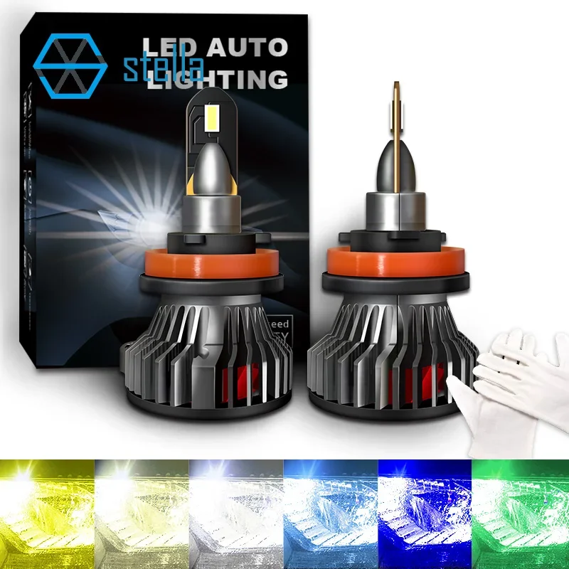 Stella LED car lights 3000k/4300k/5000k/6000k/8000k/12000k headlights auto ice lamp light bulbs H4/H7/H1/H3/H11/9005/9012/5202