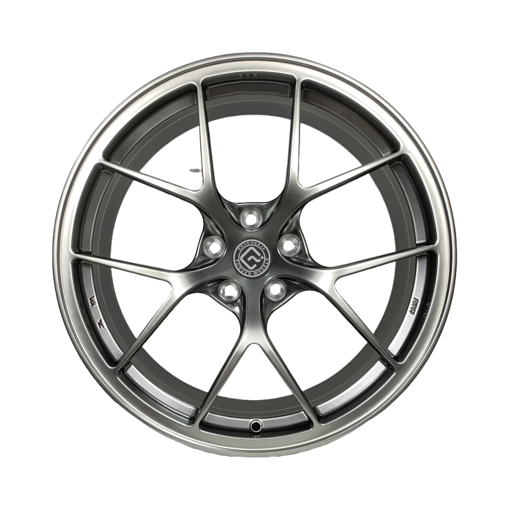 Factory direct sale custom forged rims size 19x8.5 PCD 5x112 offset +35 silver plating custom alloy concave forged rims