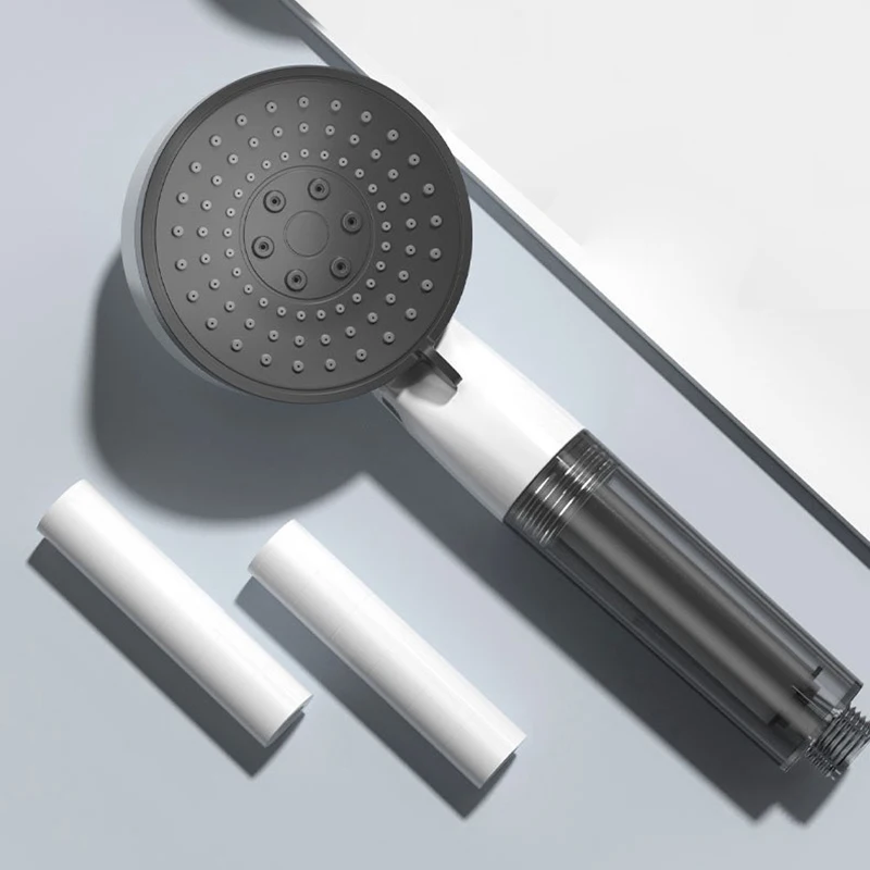

High Pressure Shower Head Water Saving 3 Modes Shower Heads Adjustable One-Key Stop Water Massage Sprayer Bathroom Accessories