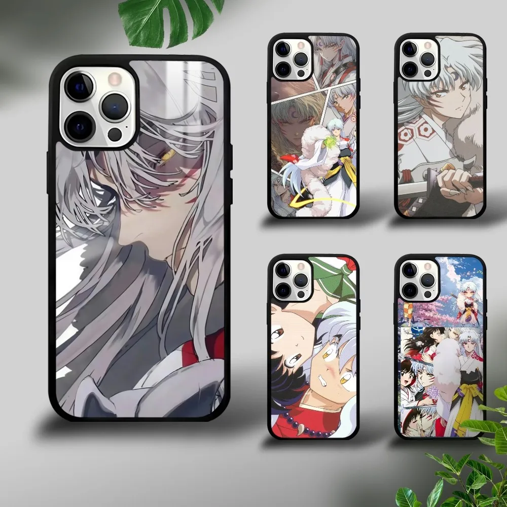 Funda de teléfono i-inuyasha s-sesshomaru para iPhone 16 15 14 13 12 11 Pro Xs Max Mini Plus Celulares Funda dura