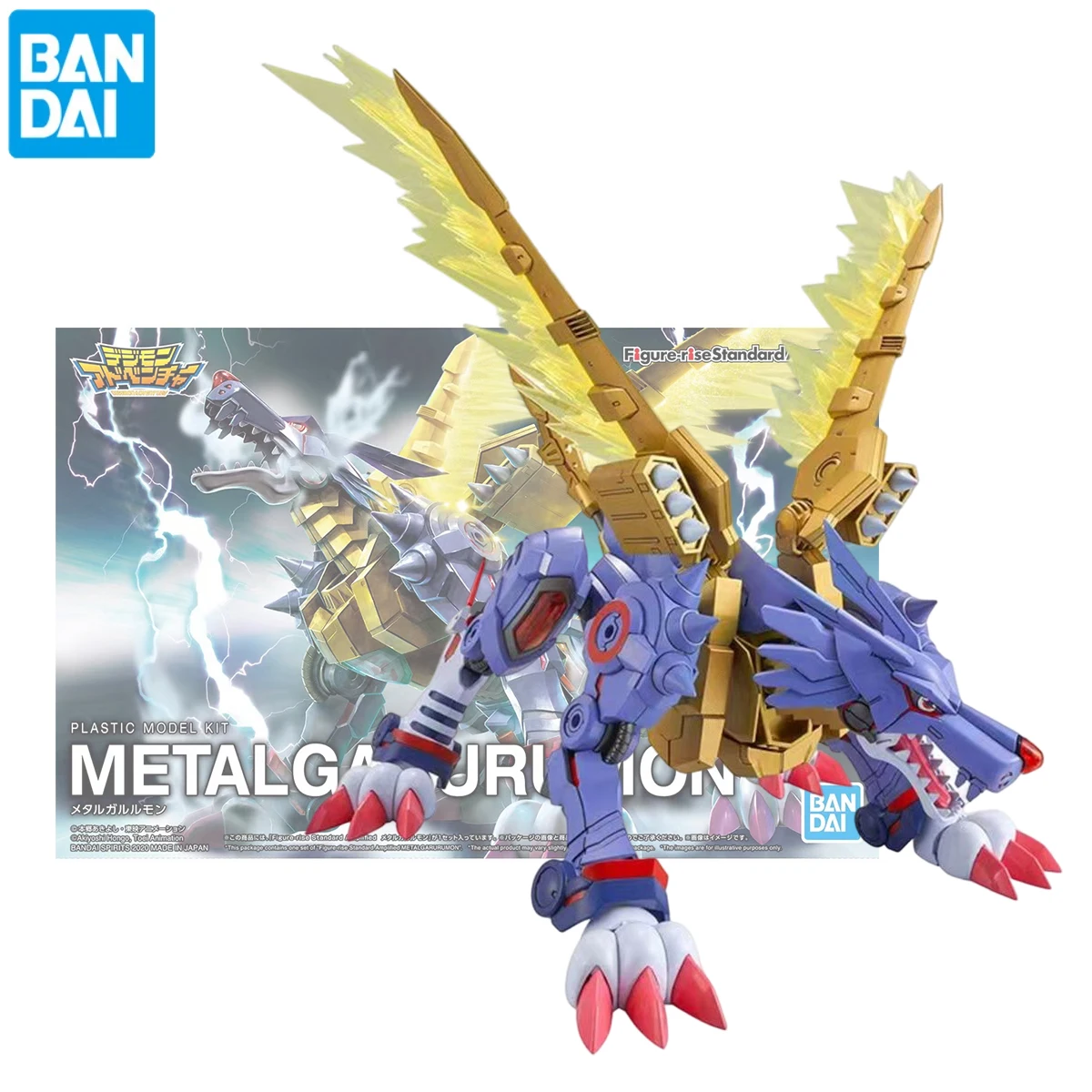 

Фигурка BANDAI Digimon Adventure, оригинальная модель, фигурка с подъемом Garurumon, сборные фигурки героев аниме, игрушки