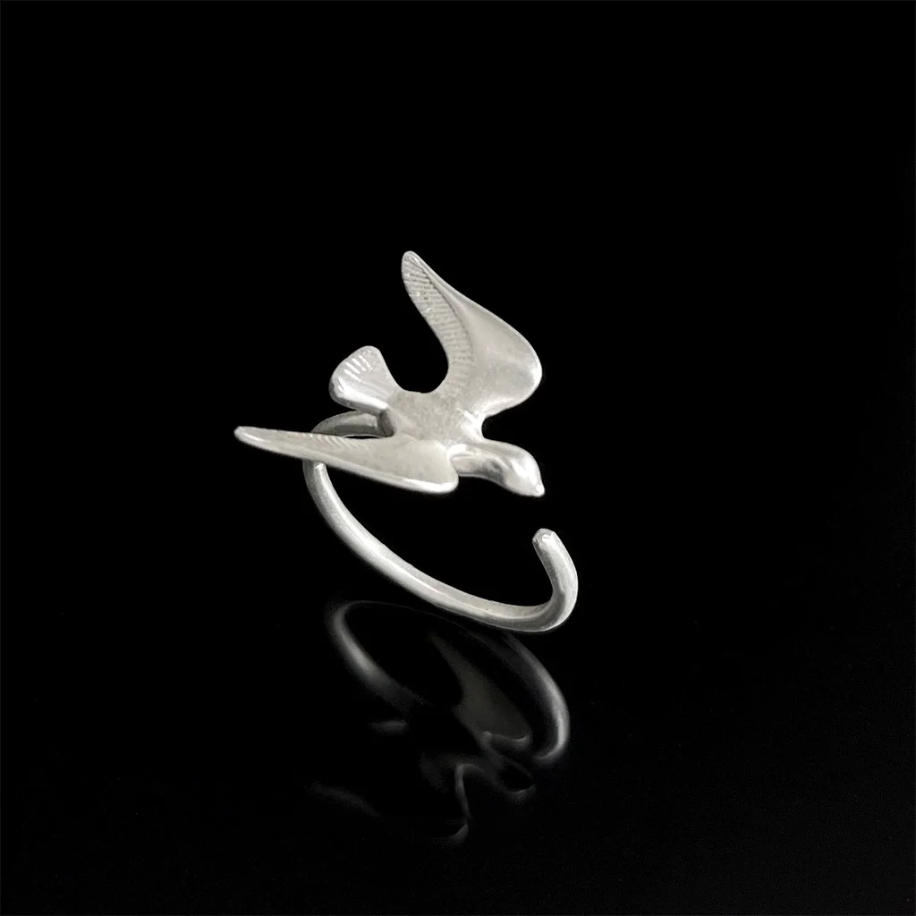 

Fashion Simple Bird Opening Adjustable Rings for Women French Romantic Elegant Jewelry Accessories Gifts