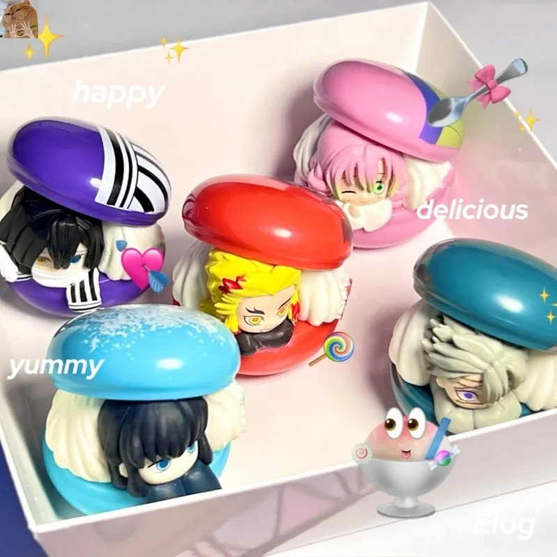 

Bandai Capsule Action Anime Kimet Su No Yaiba Tokitou Muichirou Kyoujurou Mitsuri Obanai Sanemi Mac Aron Figures Toy