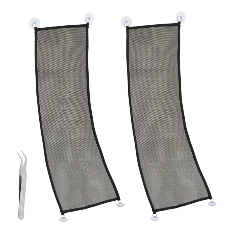 

Bearded Dragon Spiders Platform Suction Cup Perch Mesh Bed Terrarium Habitat Decors Decorative Nest Perch B03E