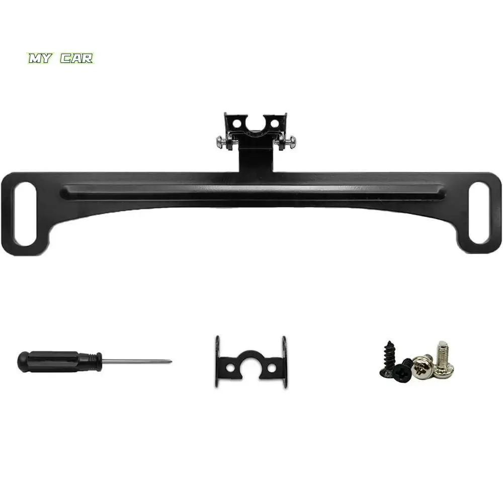 

2 PCS Universal Iron License Plate Bracket Mirror Camera Backup Camera License Plate Mount Black Rear Camera Car Accessories Car