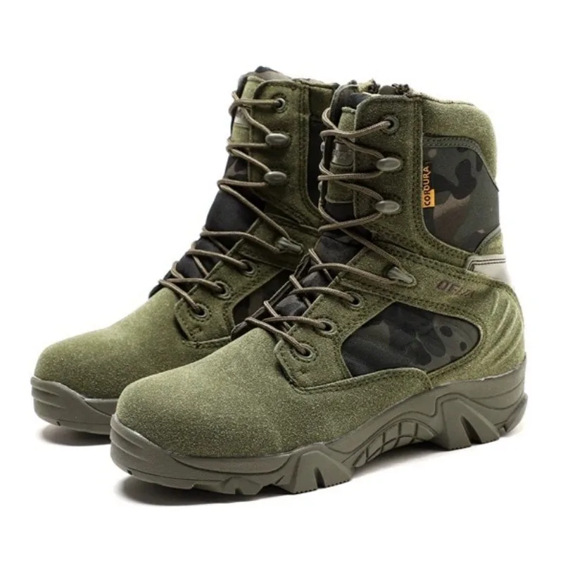 

High Quality Platform Boots for Man Camouflage Military Men Boot High Top ClimbingTraining Shoe Tactical Boots Botas Para Hombre