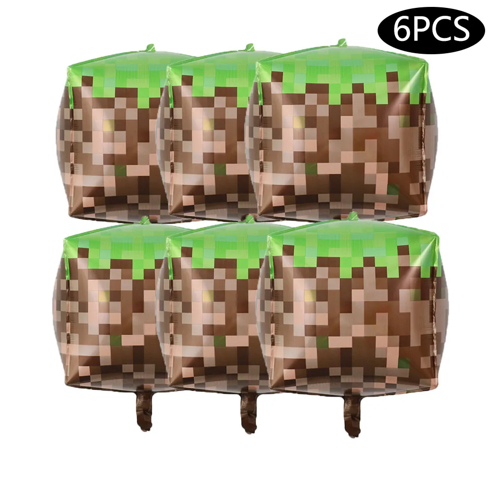 6/4/2 قطعة 22 بوصة بلدي العالم موضوع الحرف الكرتون بكسل لعبة 4D احباط بالون استحمام الطفل حفلة عيد ميلاد زينة اللعب الهدايا #6