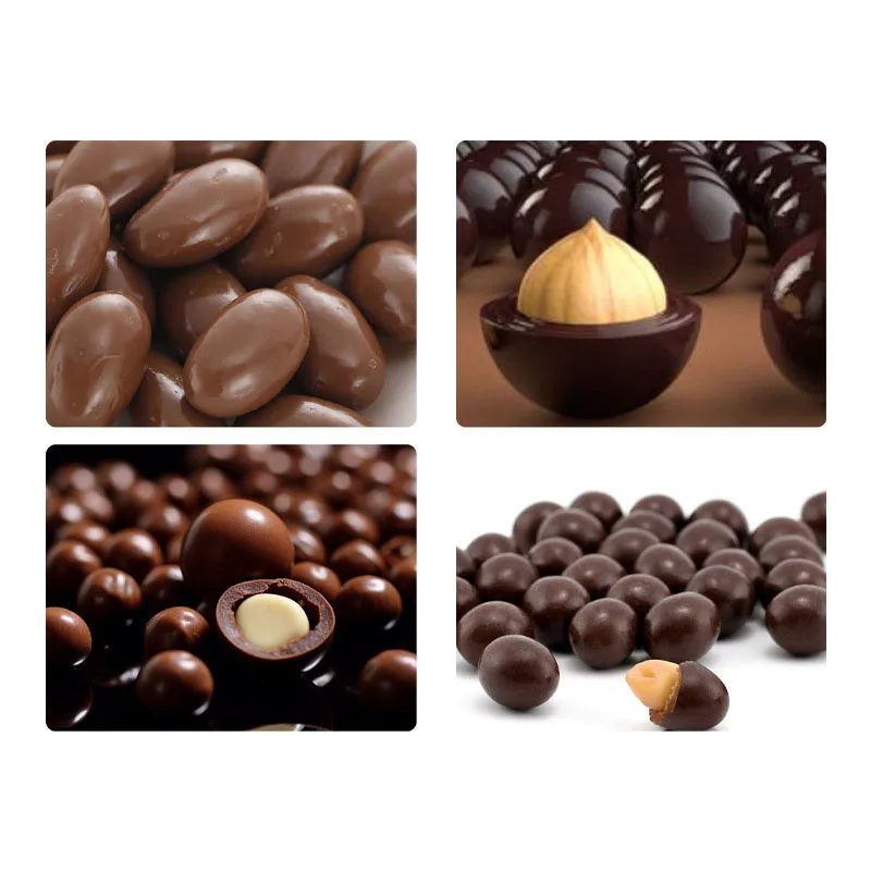 ماكينة طلاء السكر والشوكولاتة التجارية الكهربائية 220 فولت 110 فولت معطف الحلوى والفول السوداني لمتجر الوجبات الخفيفة كفاءة عالية #6