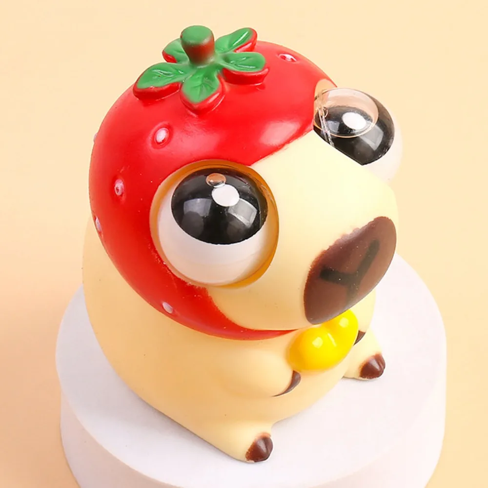 Sensory Cartoon Burst Eye Capybara Funny Soft Capybara Big Eyeball Pinch Novelty Creative Capybara Squeeze Ball Girl