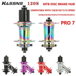 HASSNS PRO7 MTB Road Bike Accessories Parts Four Palin 7 8 9 10 11 12 Speed 32H Cube 120 Sound 6 Pawl Hub Ratchet HG Disc Brake