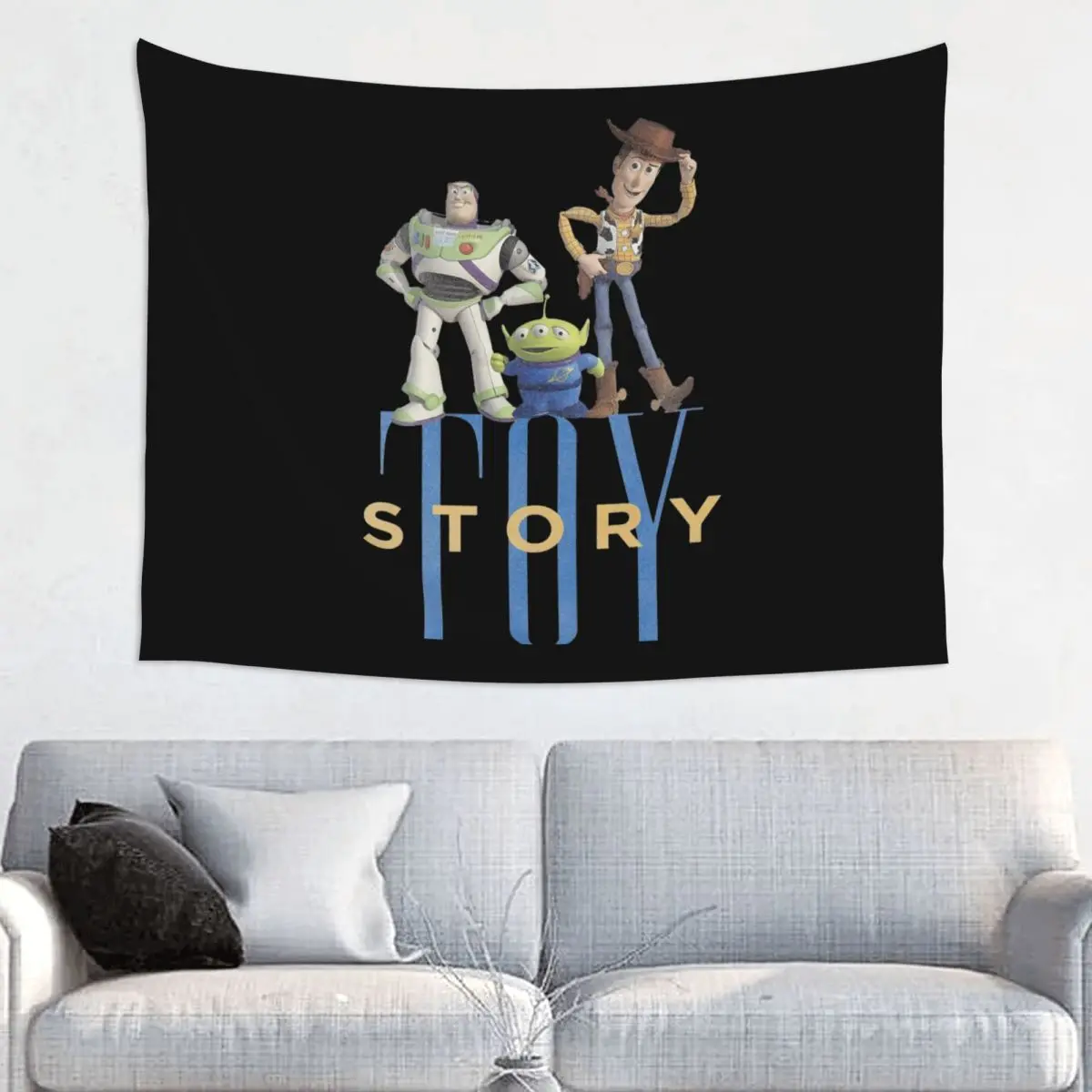 Toy Story Cartoon Kids Movies Tapestry Hippie Wall Hanging Buzz Lightyear Woody Home Decor Curtain Psychedelic Tapestries