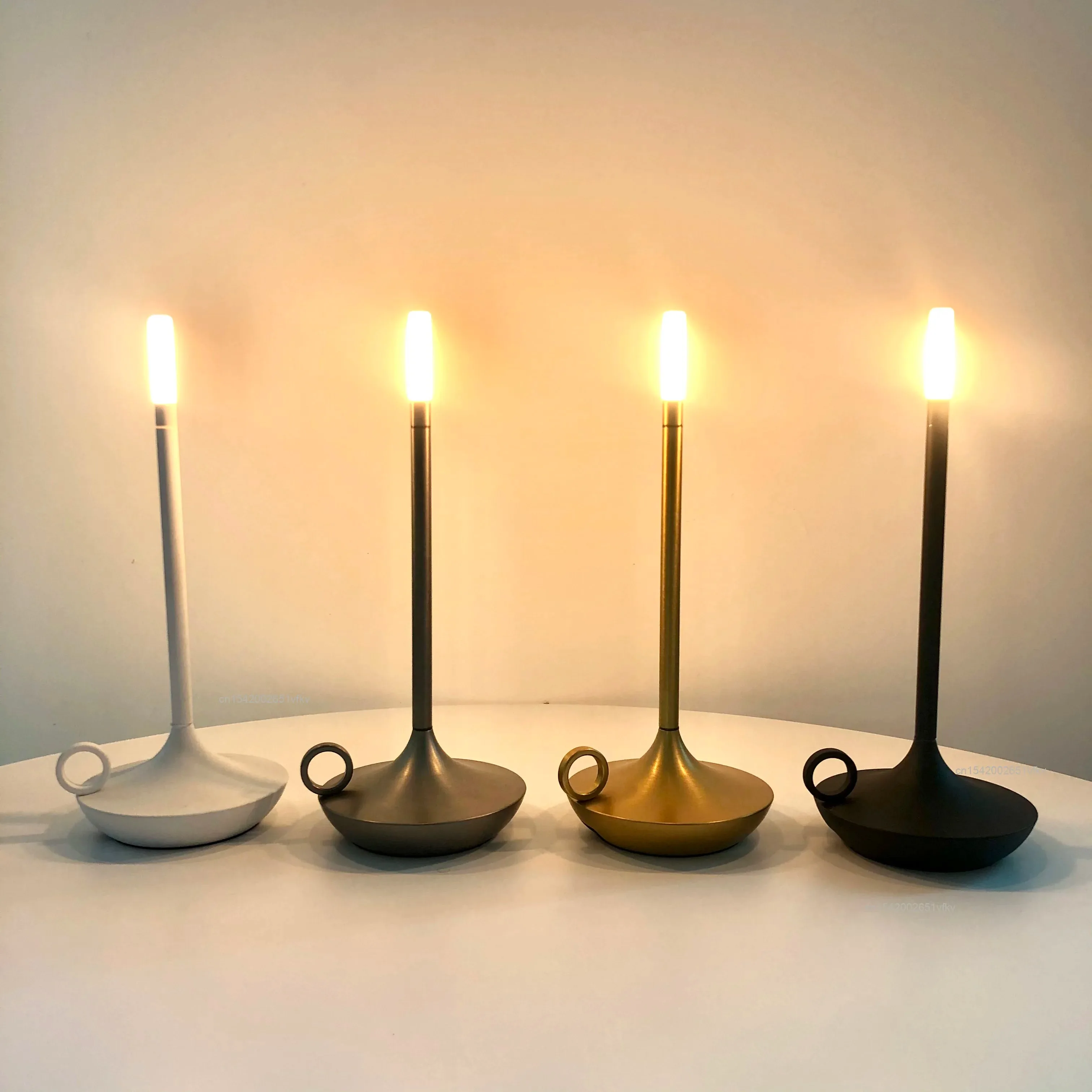 Atmosphere LED Candle USBCharging Restaurant Bar Lamp Desktop Decoration Touch Night Light Led Desk Lamp Candle Light Table Lamp
