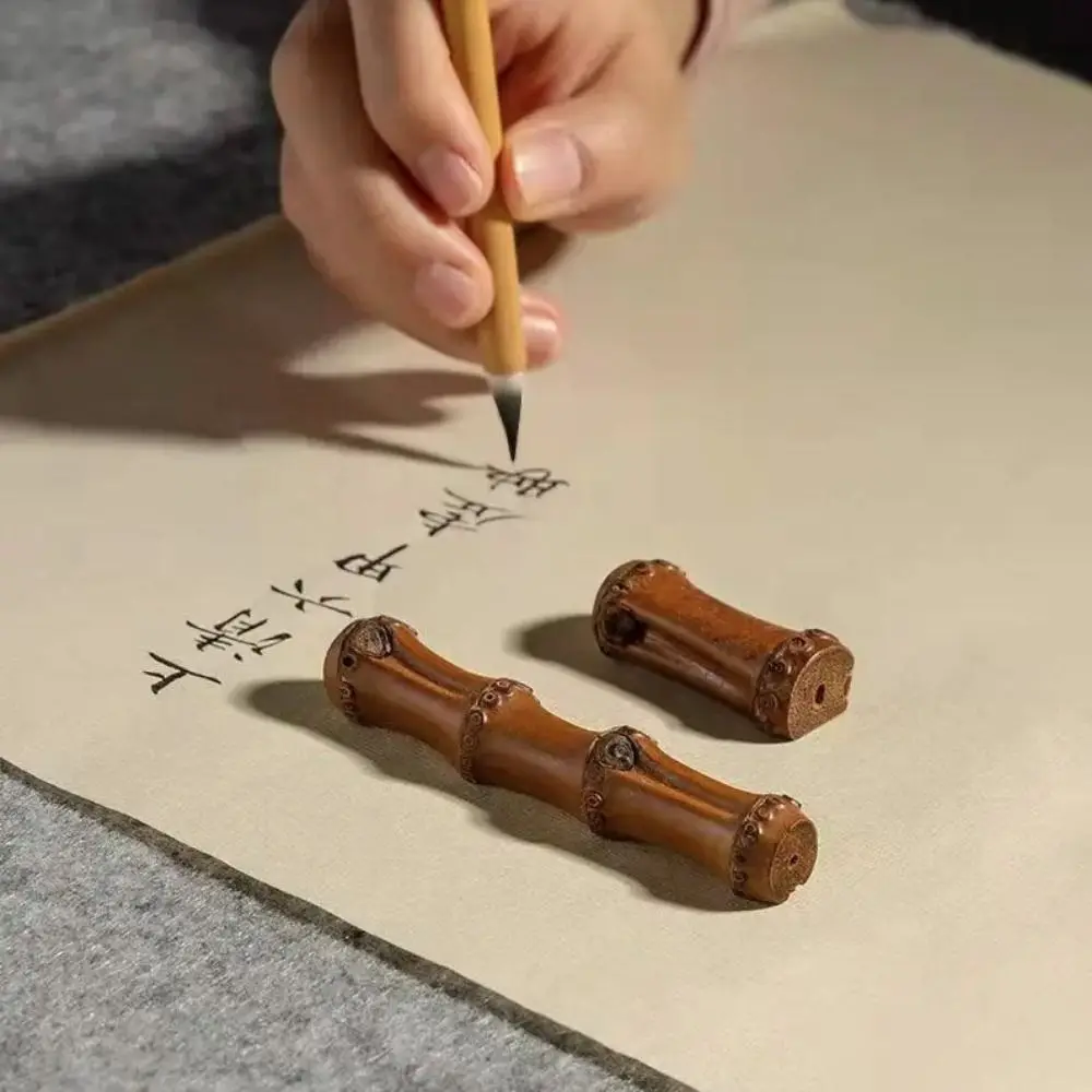 Writing Natural Bamboo Pen Rest Painting Restaurant Chopstick Calligraphy Brush Holder Teahouse Kitchen Tableware