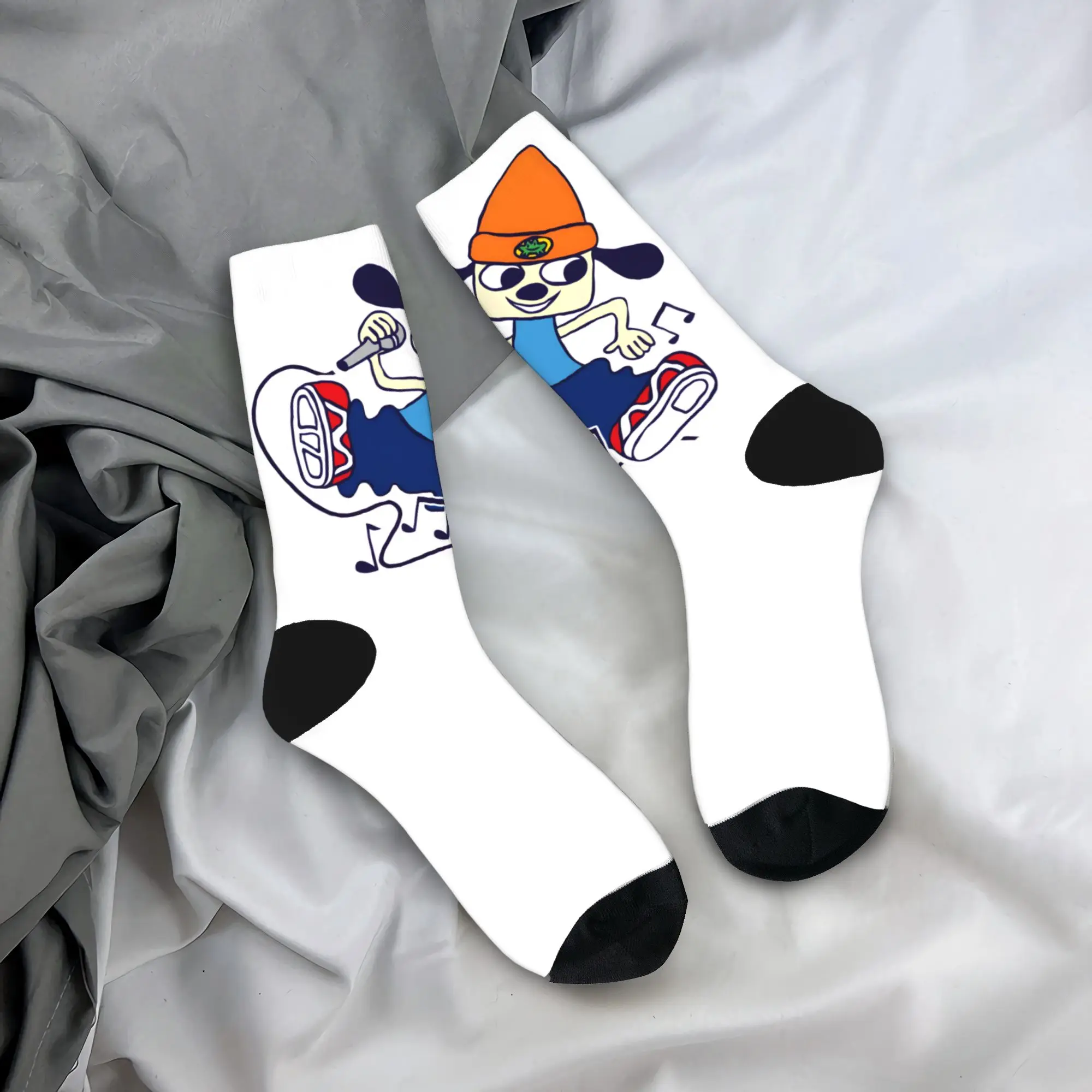 Unisex Men Socks PaRappa The Rappers  Stockings Spring Modern Soft Breathable Socks Printed Skateboard Anti Sweat Socks