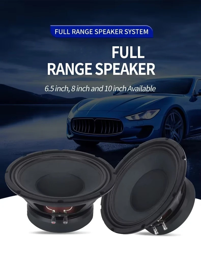 

Perfect Sound Quality 6.5 Inch Mid-range Speaker 8 Inch Audio Music Stereo Full Range Frequency Car Door Speaker(1pcs speaker)