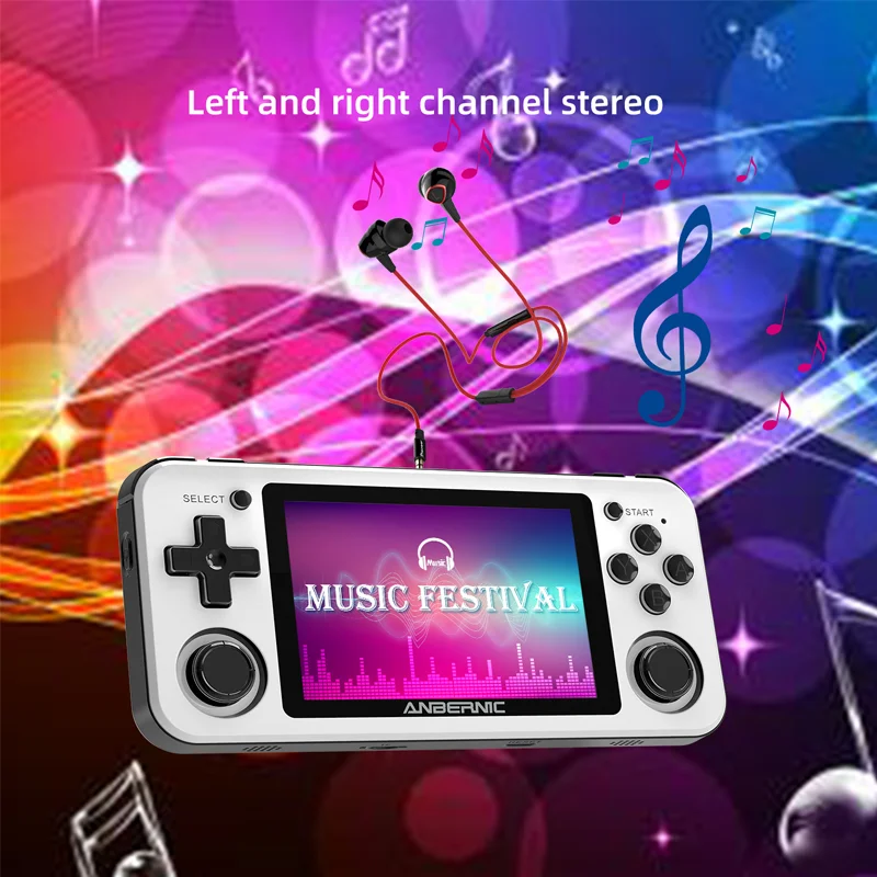 ANBERNIC RG351P 3.5inch Handheld Game Consoles CPU RK3326 Open Linux System Simulators Portable Retro Video Game Consoles Gifts