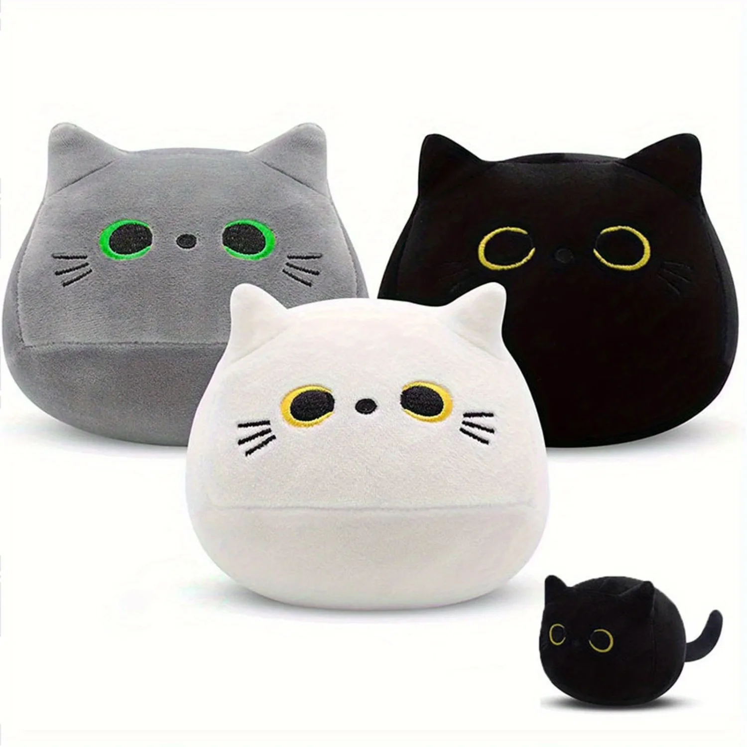 40cm/ 15.78inch Cute Cat Collection Large Plush Toy, Soft Cat Shaped Pillow for Cat Lovers, Plush Home Decor Christmas Gift