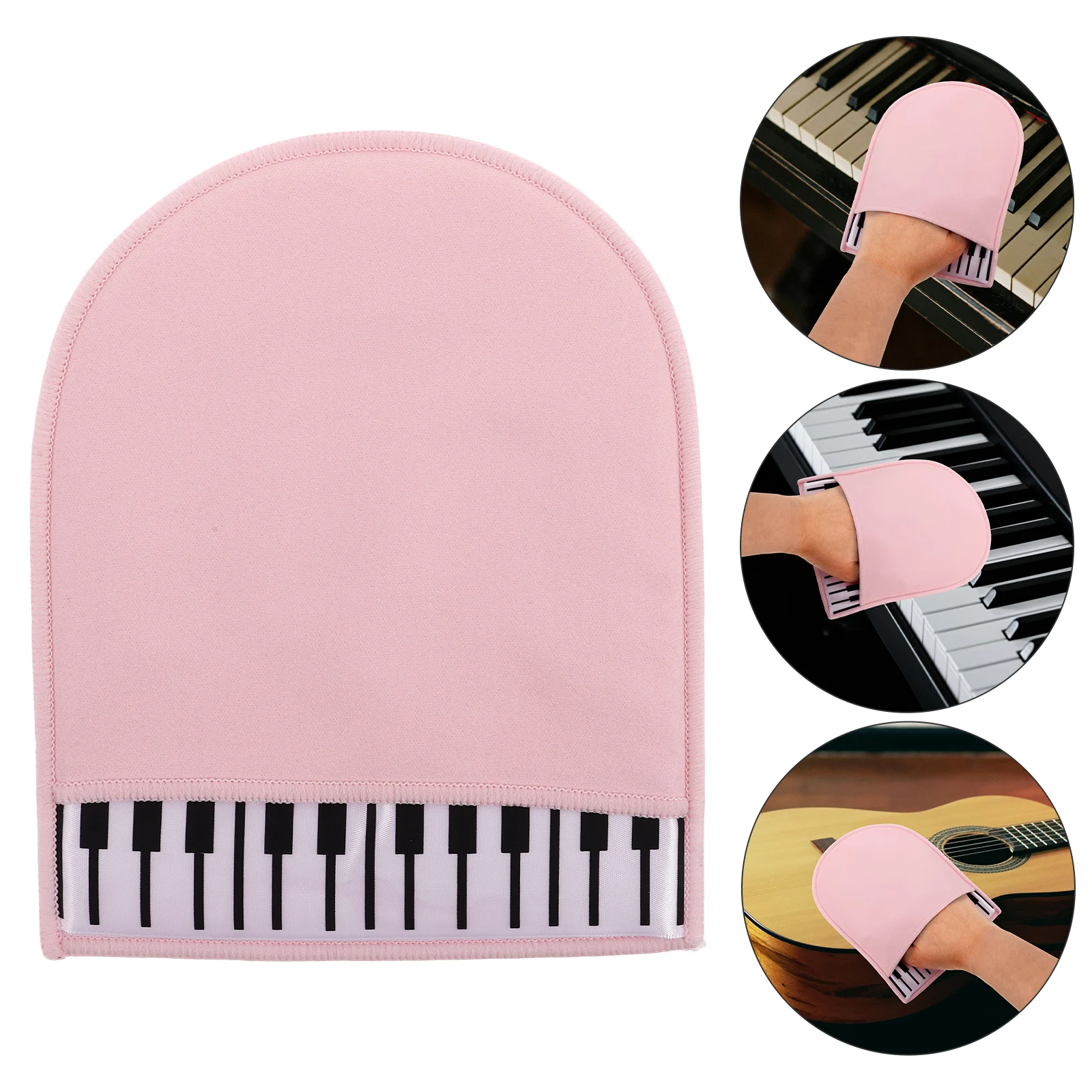 

Piano Polishing Gloves Cleaning Cloths Flute Cello Cymbal Cleaner Double-sided Fleece for Violin Clarinet Kit