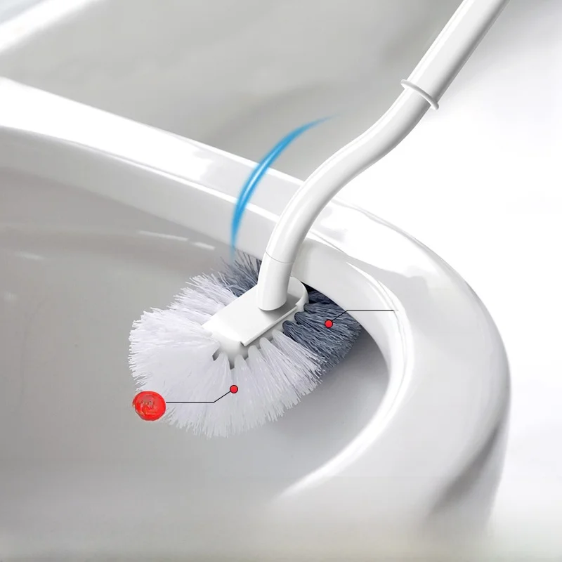 

Туалетная щетка с длинной ручкой, настенная, с мягкой щетиной, для чистки ванной комнаты, бытовой инструмент для уборки туалета, легко моется