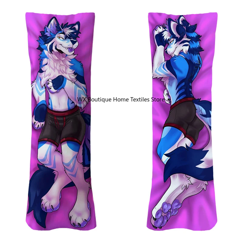 

Furry Pagrynga Orcus Anime Dakimakura Pillowcase Double-sided Print Cosplay Hugging Body Decorative Pillow Cover Case