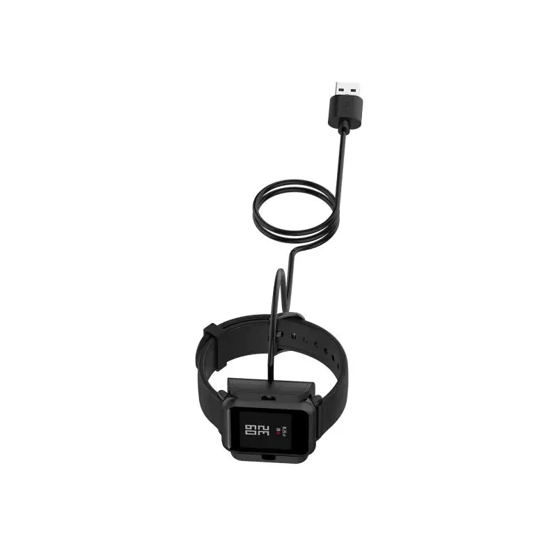 Cabo de carregador para Huami Amazfit Bip S 1s, relógio inteligente, cabo de carregamento USB, clipe portátil, berço, relógio inteligente