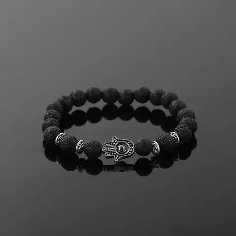 터키어 실버 컬러 파티마 손 Hamsa 매력 용암 화이트 Howlite 스톤 비드 탄성 요가 말라 이블 아이 팔찌 남성 여성을위한 Best5 터키어 실버 컬러 파티마 손 Hamsa 매력 용암 화이트 Howlite 스톤 비드 탄성 요가 말라 이블 아이 팔찌 남성 여성을위한 Best5
