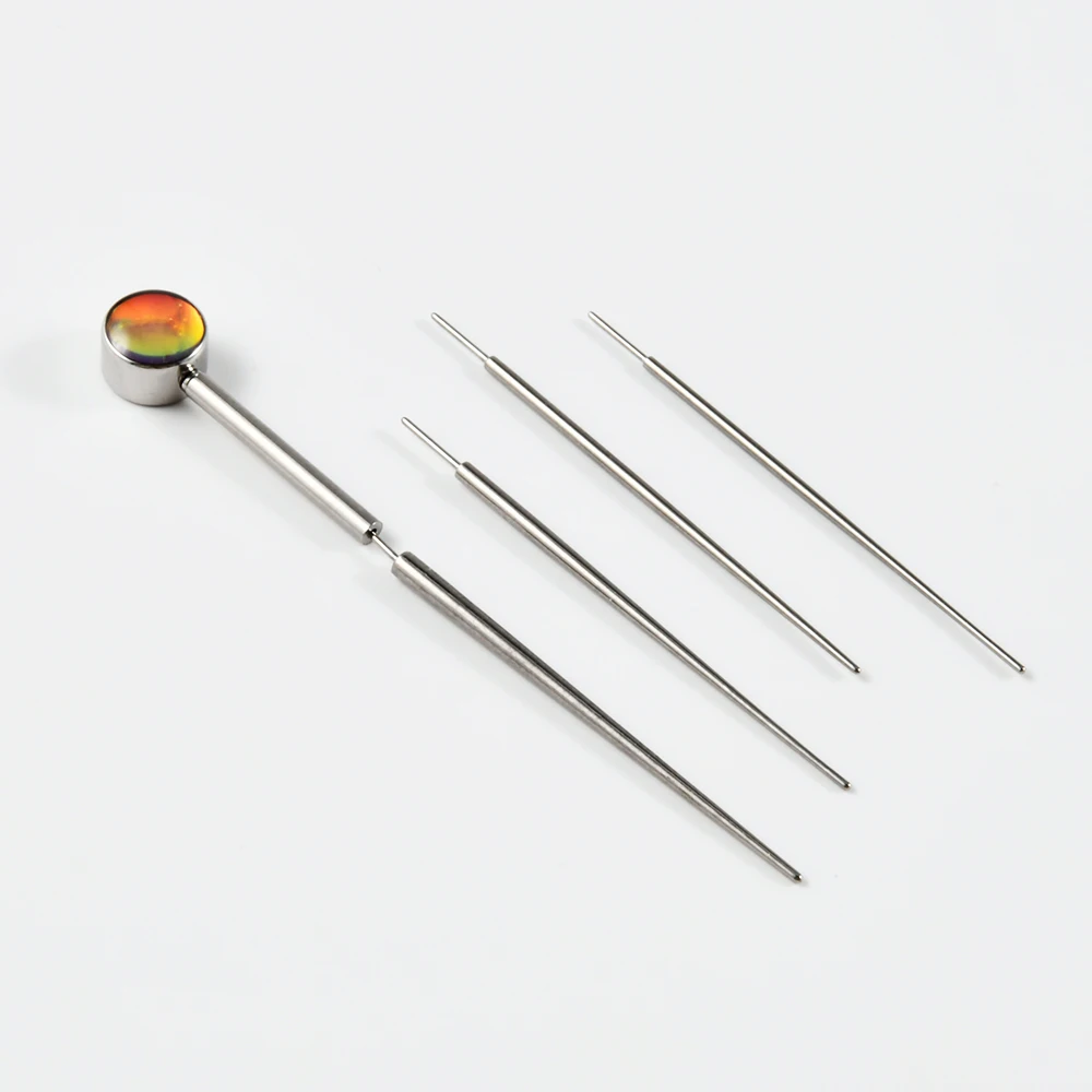G23 Titanium1Pc Titanium Insertion Pin Taper for Threadless Jewelry Nostril Piercing Taper Push in Earrings Body Piercings Tool