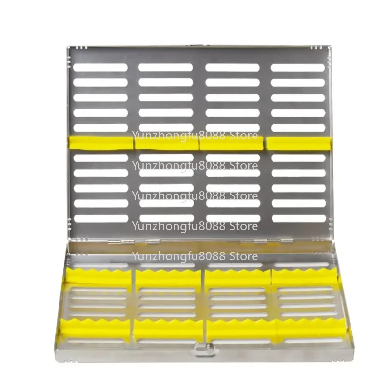 

Dental Sterilization Tray Case Box Holder Large Size Autoclave Sterilizer Instrument Dental Cassette File Burs Disinfection Tray