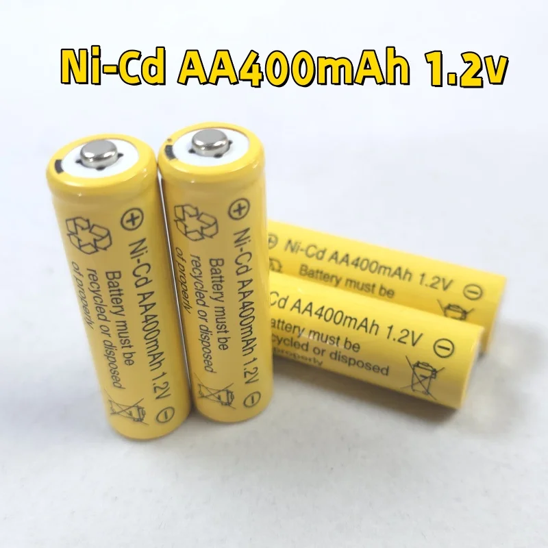 1.2V AA NiCad 400mAh Rechargeable Batteries for Solar Powered Garden Lights Lawn Lamp Ni-Cd AA Cell 1.2 Volt view 5