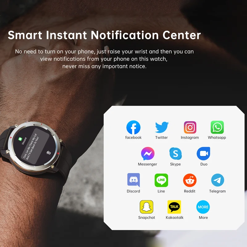 เจ้าของเวลา 1.43 "HD AMOLED Display Make/รับสายโทรศัพท์สมาร์ทนาฬิกากีฬาฟิตเนส Smartwatch สําหรับผู้ชายผู้หญิง Heart Rate Monitor