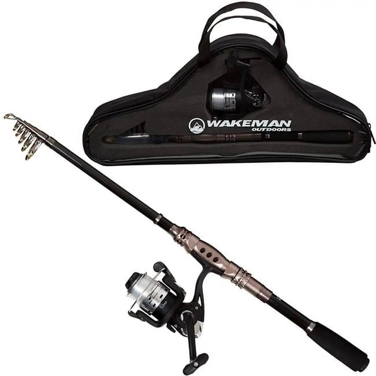 

Wakeman Telescopic Fishing Rod and Reel Combo with Size 20 Spinning Reel