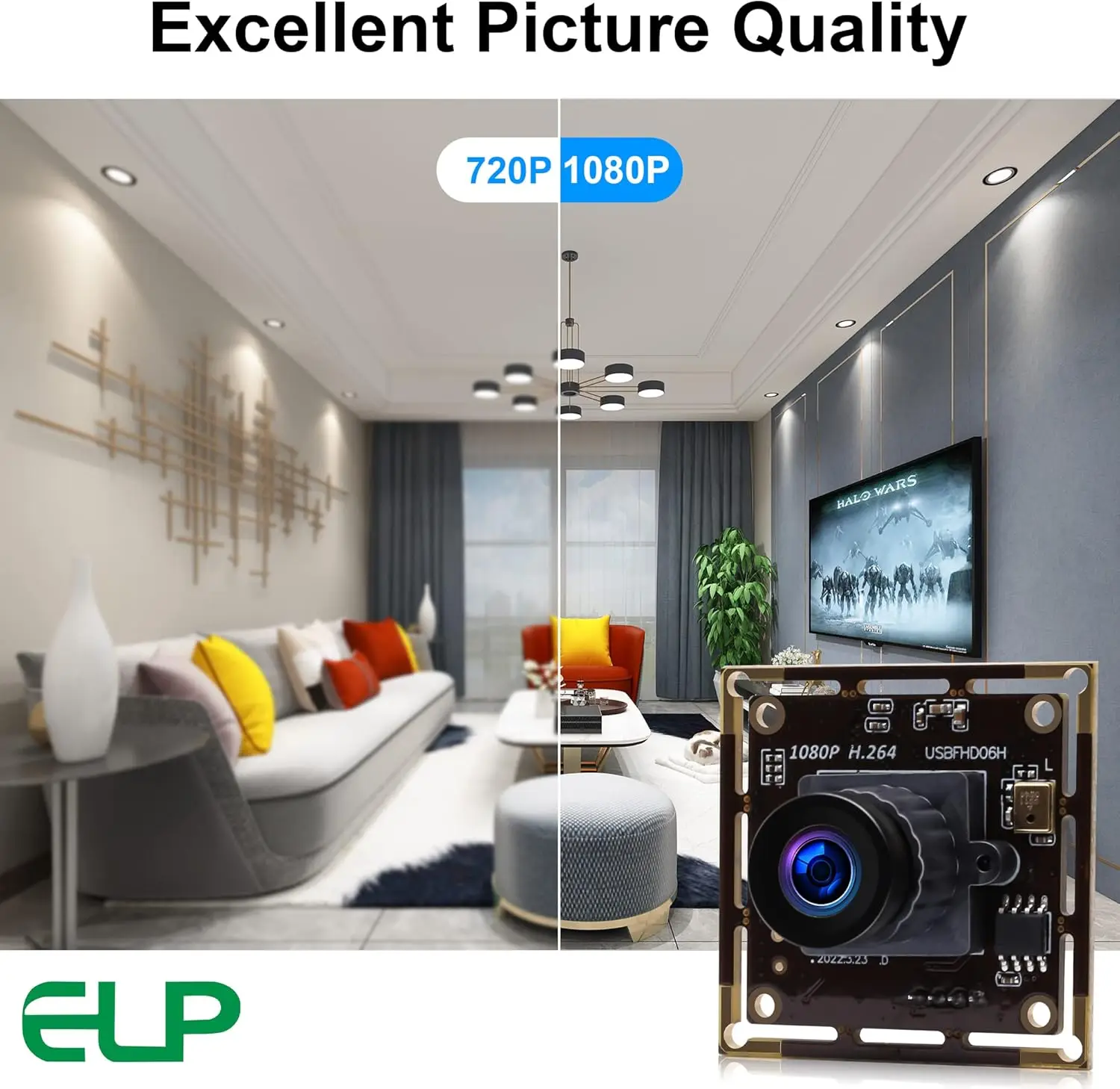 ELP 2MP USB Camera H.264 Low Light Webcam Built-in Microphone Sony IMX323 Sensor Mini Camera Module For Meeting 3D Printer VR